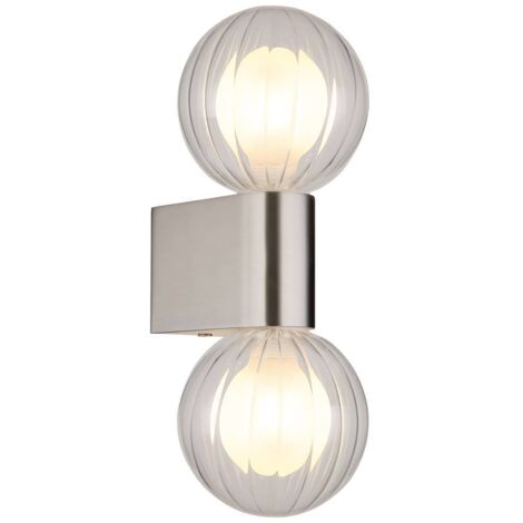 Globo - lampada da parete - ANDER - acciaio - vetro - G9 -