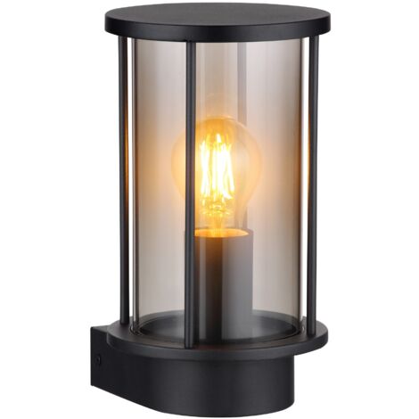 Globo - lampada da parete - Gracey - nero - metallo - E27 - 31360
