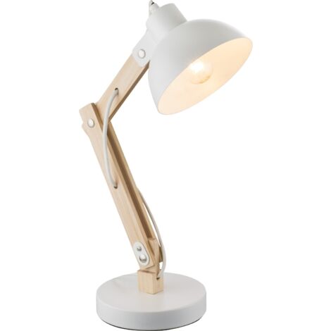 GLOBO Lampada Da Tavolo Legno Chiaro Chiaro, 1 x E27