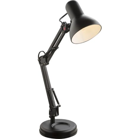GLOBO Lampada Da Tavolo Metallo Nero, 1 x E27