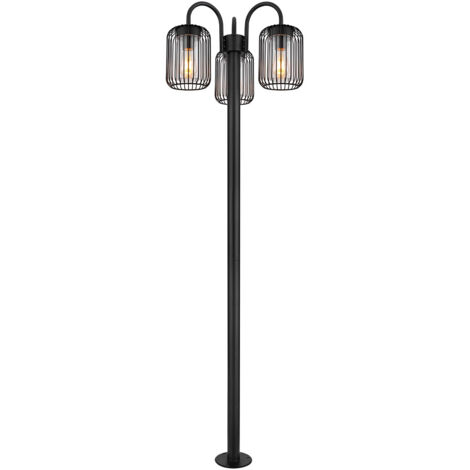 Globo - lampada da terra - Adelheid - nero - metallo - Ø 49cm -