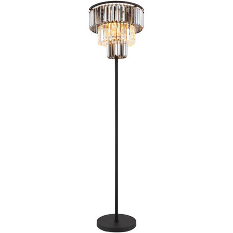 Globo - lampada da terra - Naxis - nero - metallo - Ø 40cm - E27