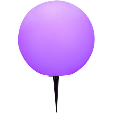 Globo - lampada da terra - Toula - bianco - plastica - Ø 30cm -