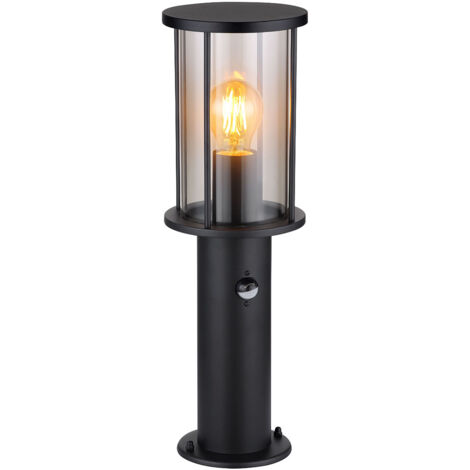 Globo - lampadaire - Gracey - noir - métal - Ø 14cm - E27 -