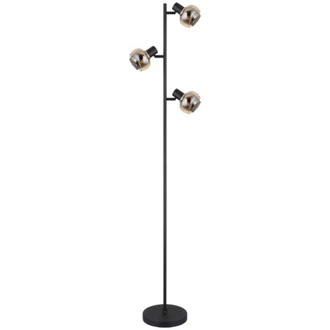 Globo - lampadaire - Tokki - noir - métal - E14 - 54309SB