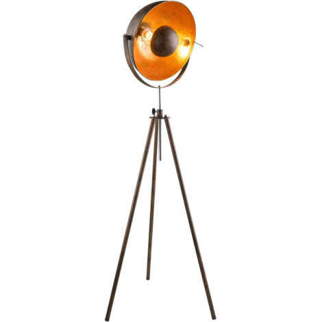 Globo - lampadaire - Xirena I - marron - métal - Ø 69cm - E27 -