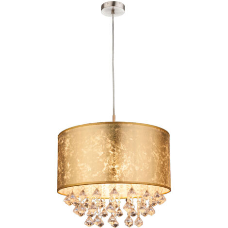 Globo - lámpara colgante - Amy - dorado - metal - Ø 40cm - E27 -