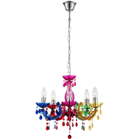 Globo - lámpara colgante - Cuimbra II - multicolor - metal - Ø