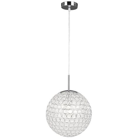 GLOBO Lámpara colgante KONDA vidrio cromado 30x155 cm 16004