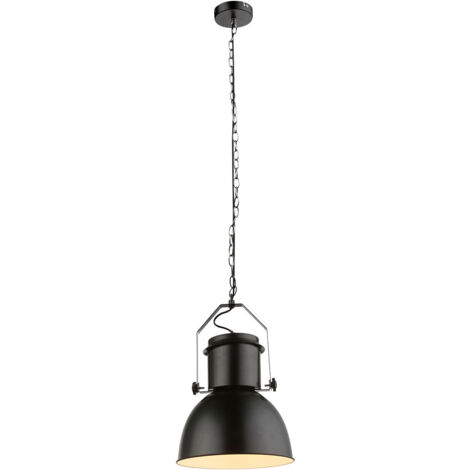 Globo - lámpara colgante - Kutum - negro - metal - Ø 27cm - E27 -