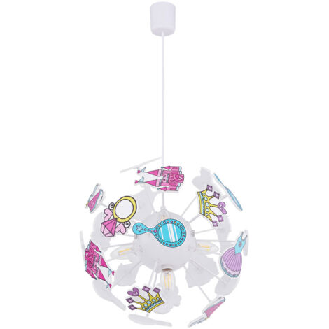 Globo - lámpara colgante - LURRA - multicolor - plástico - Ø 35cm