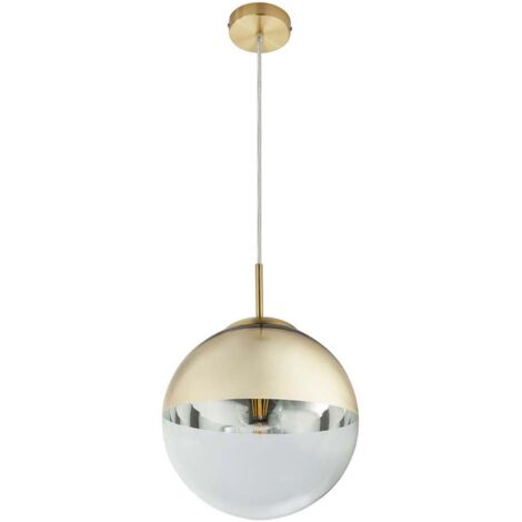 Globo - lámpara colgante - Varus - dorado - vidrio - Ø 25cm - E27