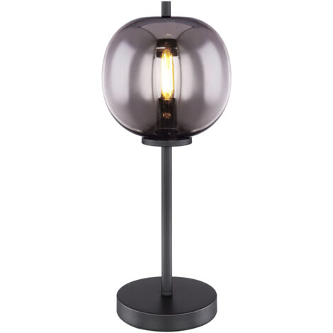 Globo - lámpara de mesa - Blacky - negro - vidrio metal vidrio