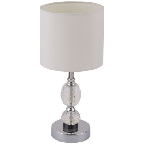 Globo - lámpara de mesa - Bronn - cromo - metal - Ø 21cm - E14 -