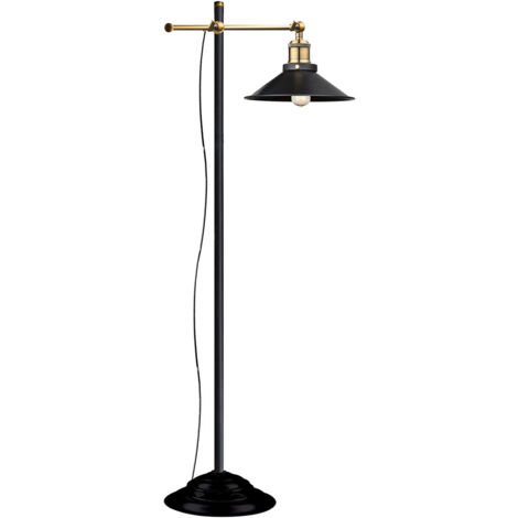 Globo - lámpara de pie - Lenius - negro - metal - lámpara de
