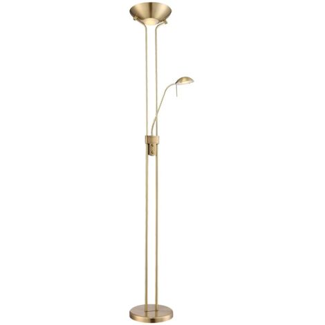Globo - lámpara de pie - Leonas - latón - metal - Ø 26cm - LED -