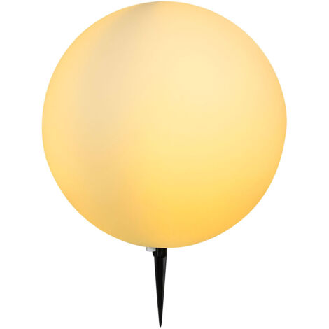 Globo - lámpara de pie - Toula - blanco - plástico - Ø 40cm - E27