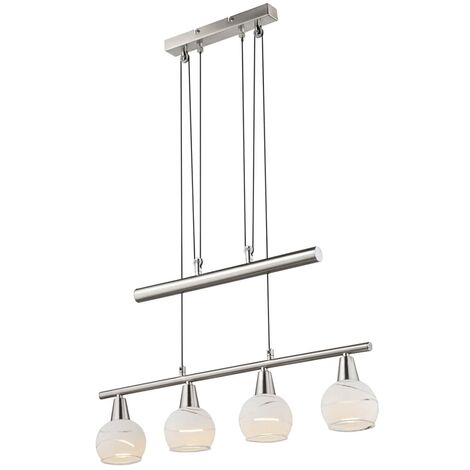 GLOBO Lámpara LED colgante ELLIOTT níquel 54341-4Z