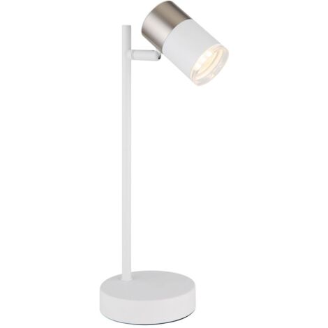 Globo - lampe de table - BRISBON - blanc - métal - lampe de