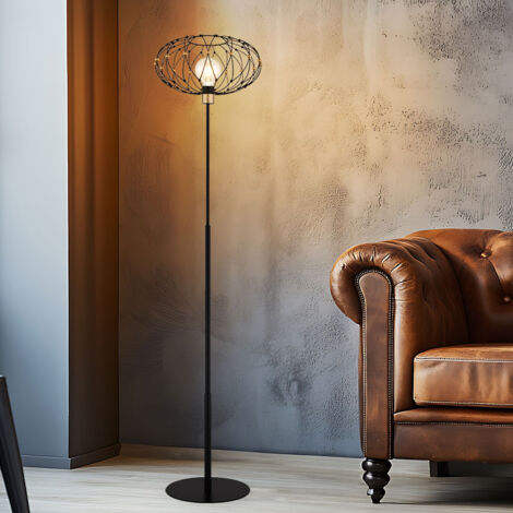 Globo - lampe de table - GREYS - noir - métal - Ø 40cm - E27 -