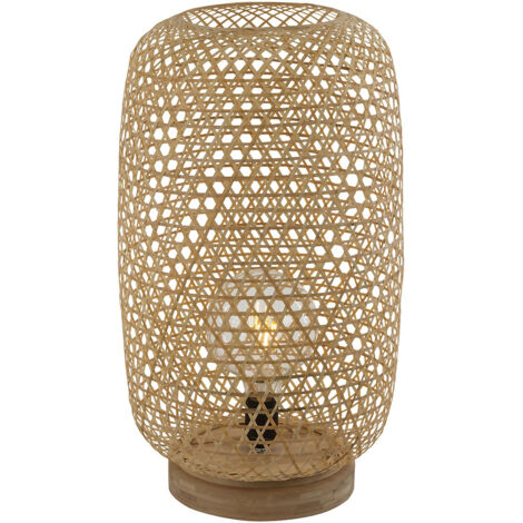 Globo - lampe de table - Mirena - naturel - bambou - Ø 31cm - E27