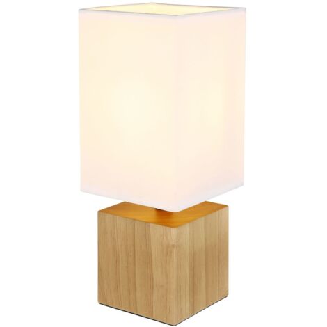 Globo - lampe de table - VALENTINO - naturel - bois - lampe de