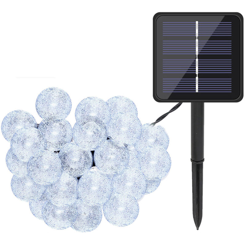 

LED Globe String Light 39.4FT 100LED 8 modos de iluminacion IP65 Resistente al agua Energía solar Batería incorporada de 600mAh Twinkle String