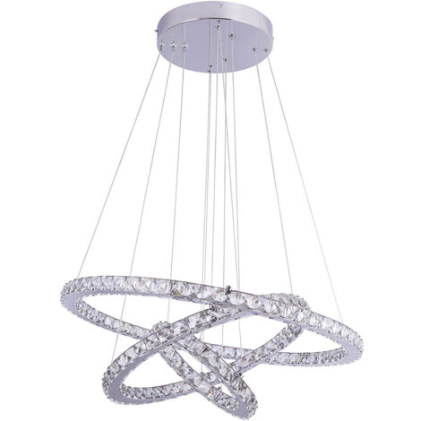 GLOBO Luce A Sospensione Metallo Cromato, Led