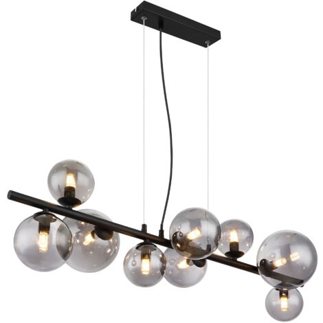 GLOBO Luce A Sospensione Metallo Nero Opaco  9 x Led G9