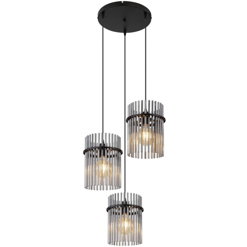 Globo - Luce a sospensione metallo nero satinato