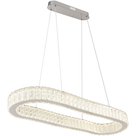 GLOBO Luce A Sospensione Mucky Metallo Cromato Led