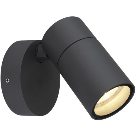 Globo Piper Projecteur extérieur anthracite mat IP44 abat-jour en verre transparent 1x GU10