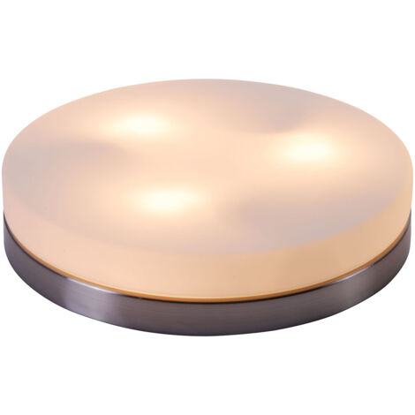 Globo - plafón - Opal - blanco - metal - Ø 30cm - E27 - 48403