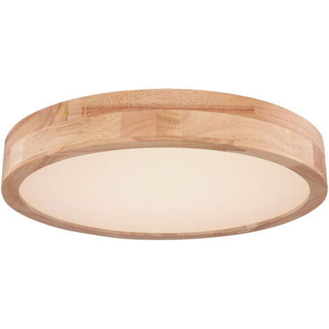 Globo - plafón - Rainer - natural - metal - Ø 40cm - LED -