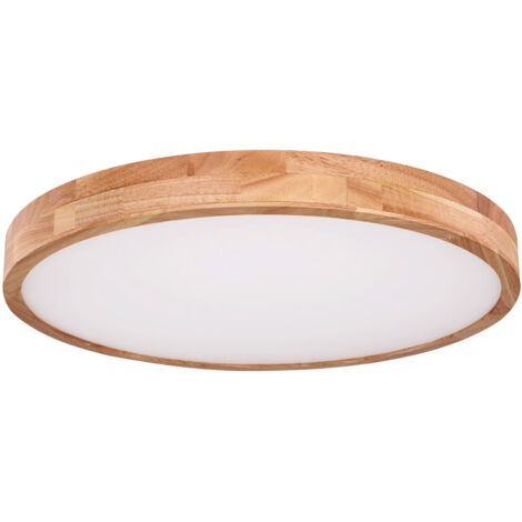 Globo - plafón - Rainer - natural - metal - Ø 60cm - LED -