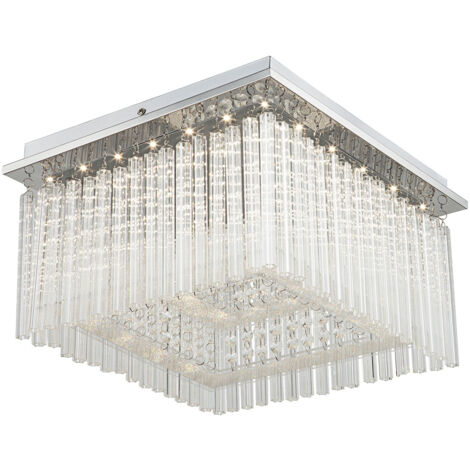 Globo - plafón - Vince - cromo - metal - LED - 68567-21