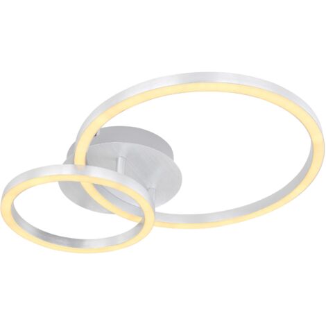 GLOBO Plafoniera Alluminio Spazzolato, Led