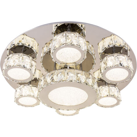 Globo - plafoniera - Amur - cromo - metallo - Ø 55cm - LED -