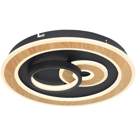 Globo - plafoniera - Chessy - nero - metallo - Ø 40cm - LED -
