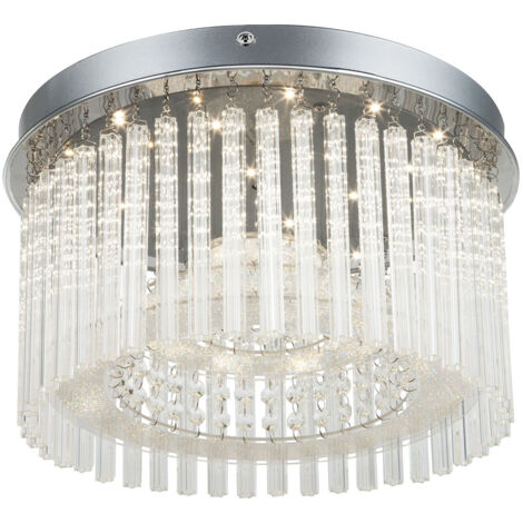 Globo - plafoniera - Joyce - cromo - metallo - Ø 37cm - LED -
