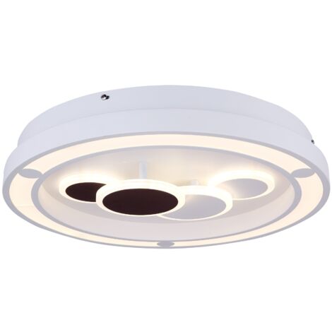 GLOBO Plafoniera Metallo Bianco, Led