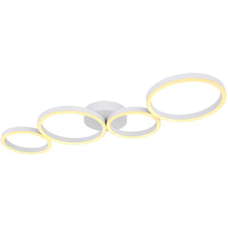 GLOBO Plafoniera Metallo Bianco, Led