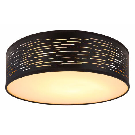 Globo - plafoniera - Tunno - nero - metallo - Ø 38cm - LED -