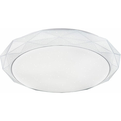 Globo - plafonnier - Andi - blanc - métal - Ø 50cm - LED - 48304