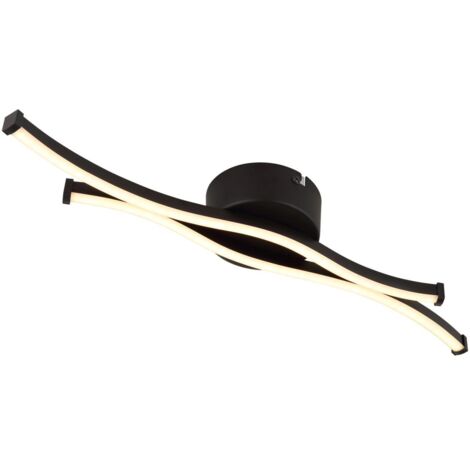 Globo - plafonnier - BOYD - noir - métal - LED - 67336-12