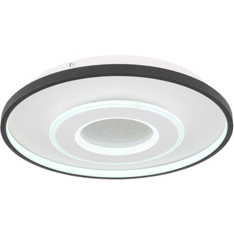 Globo - plafonnier - Brienna - blanc - métal - Ø 48cm - LED -