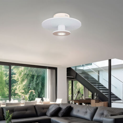 Globo - plafonnier - CARTER - blanc - métal - Ø 38cm - LED -