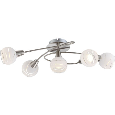 Globo - plafonnier - Elliott - nickel - métal - E14LED - 54341-5