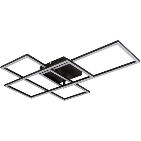 Globo - plafonnier - Gabriel - noir - métal - LED - 67227-40NBSH