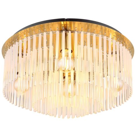 Globo - plafonnier - GORLEY - or - verre - Ø 50cm - E27 -